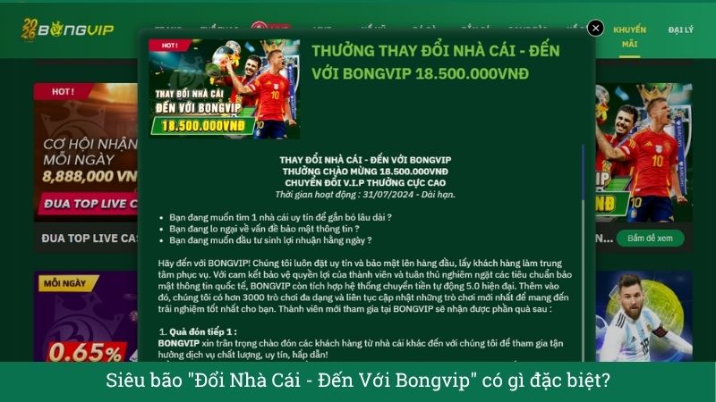 Đổi Nhà Cái 18.5 Triệu